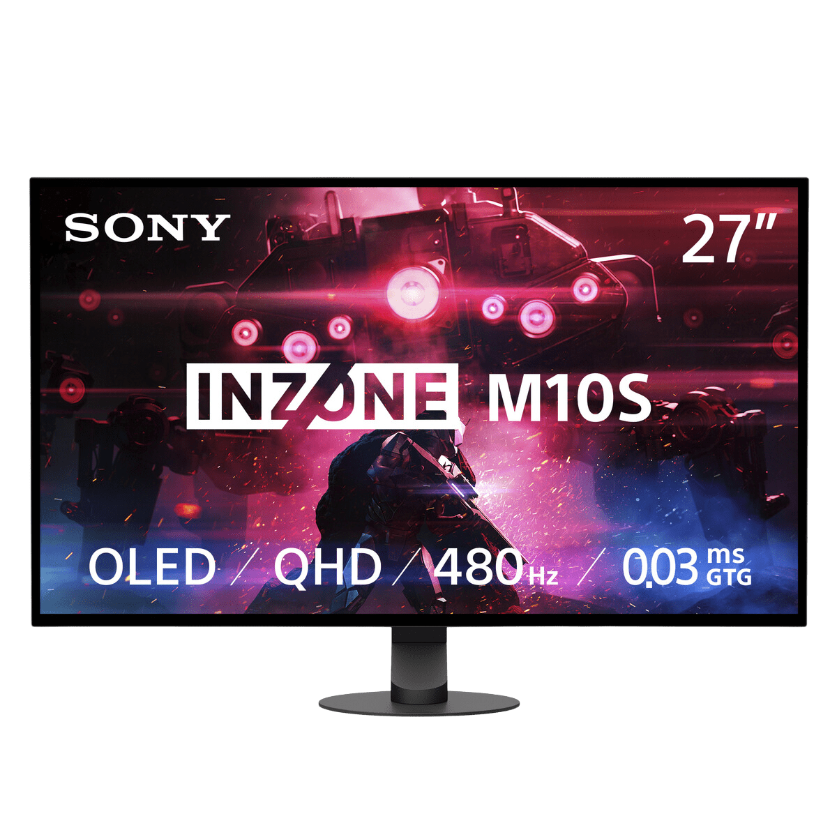 INZONE M10S | 27'' QHD OLED 0,03 ms 480 Hz gamingskærm INZONE M10S | 27'' QHD OLED 0,03 ms 480 Hz gamingskærm