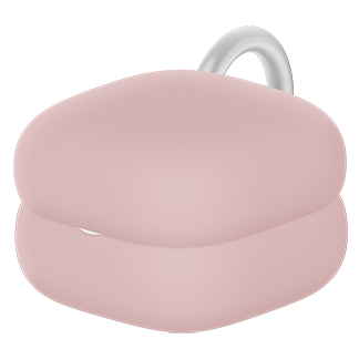 LinkBuds Fit-opladningsetui med et pink cover.