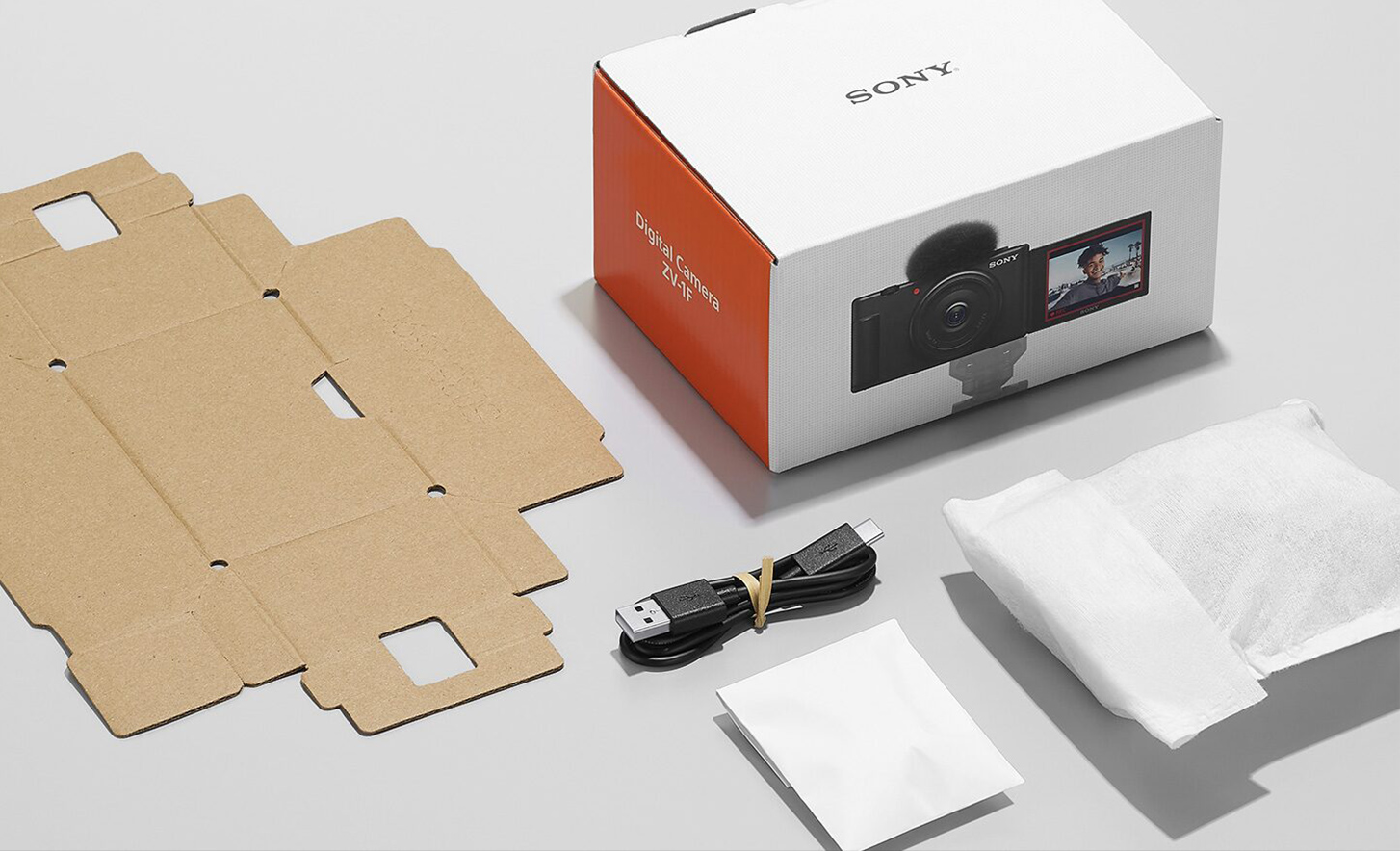 Billede af ZV-1F-kassen og emballage